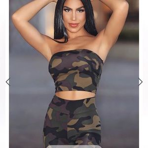 Fashion Nova Command Attention Biker Short Set